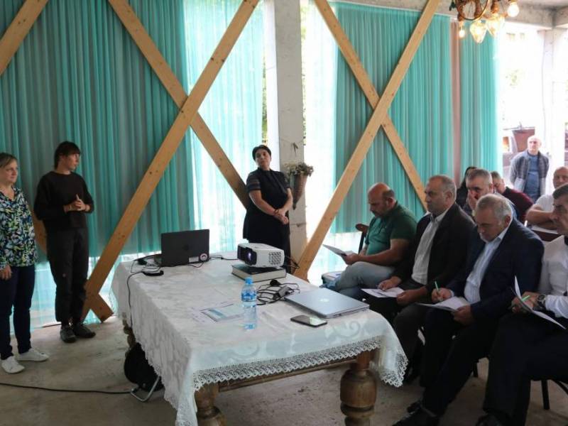 ცაგერის მუნიციპალიტეტში ახალი პროექტის პრეზენტაცია გაიმართა